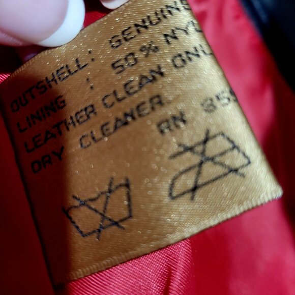 Black Leather Vest Red Zipper & Lining - Picture 8 of 10